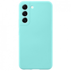 Samsung Galaxy S22 5G Θήκη Σιλικόνης Βεραμάν Soft Touch Silicone Rubber Soft Case Mint