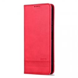 Xiaomi Poco C65 / Xiaomi Redmi 13C Θήκη Βιβλίο Κόκκινο AZNS Magnetic Calf Texture Flip Phone Case Red