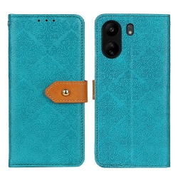 Xiaomi Poco C65 / Xiaomi Redmi 13C 4G Θήκη Βιβλίο Μπλε European Floral Embossed Phone Case Blue
