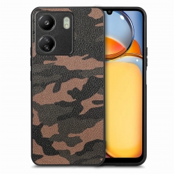 Xiaomi Poco C65 / Xiaomi Redmi 13C 4G Θήκη Σιλικόνης Καμουφλάζ Καφέ Camouflage Back Cover Phone Case Brown