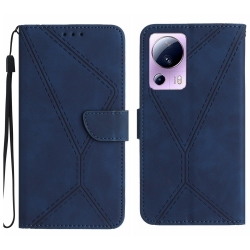 Xiaomi 13 Lite 5G Θήκη Βιβλίο Μπλε Stitching Embossed Phone Case Blue