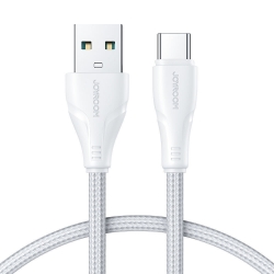 Joyroom USB - USB C 3A Cable Surpass Series For Fast Charging and Data Transfer 1.2m White (S-UC027A11)