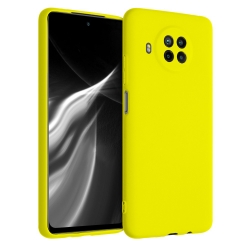 Xiaomi Mi 10T Lite Θήκη Σιλικόνης Κίτρινο Soft Touch Silicone Rubber Soft Case Yellow