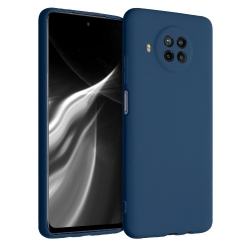Xiaomi Mi 10T Lite Θήκη Σιλικόνης Μπλε Soft Touch Silicone Rubber Soft Case Blue
