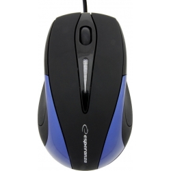 Esperanza Ενσύρματο Ποντίκι 3D Optical Mouse Sirius EM102B Black - Blue (5905784767048)