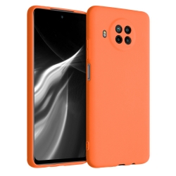 Xiaomi Mi 10T Lite Θήκη Σιλικόνης Πορτοκαλί Soft Touch Silicone Rubber Soft Case Orange
