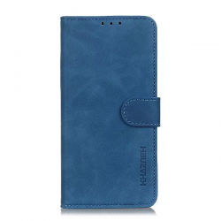 Samsung Galaxy S23 Ultra 5G Θήκη Βιβλίο Μπλε KHAZNEH Matte Texture Phone Case Blue