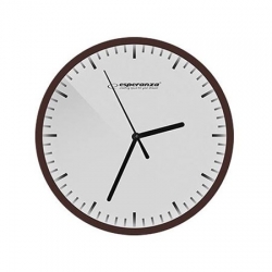 Esperanza Budapest Ρολόι Τοίχου Πλαστικό Λευκό 20cm