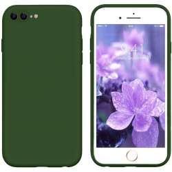 iPhone 7 Plus / 8 Plus Θήκη Σιλικόνης Πράσινο Soft Touch Silicone Rubber Soft Case Green