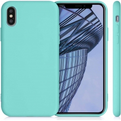 iPhone XS Max Θήκη Σιλικόνης Βεραμάν Soft Touch Silicone Rubber Soft Case Mint