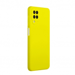 Samsung Galaxy A42 Θήκη Σιλικόνης Κίτρινο Soft Touch Silicone Rubber Soft Case Yellow