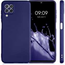 Θήκη Samsung Galaxy A22 4G / M32 4G Σιλικόνης Μπλε Matt TPU Silicone Case Blue