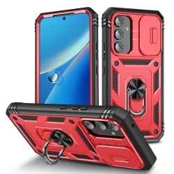 Samsung Galaxy A54 5G Θήκη Κόκκινη Με Σταντ Sliding Camshield Holder Phone Case Red