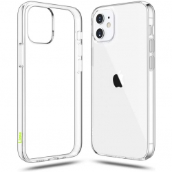 iPhone 12 mini Θήκη Σιλικόνης Διάφανη SlimClear TPU Silicone Case Lime Transparent
