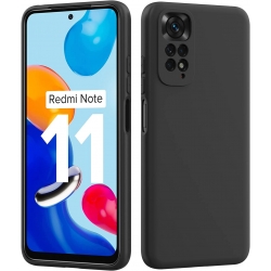 Xiaomi Redmi Note 11 / Note 11S Θήκη Σιλικόνης Μαύρη Matt TPU Silicone Case Black