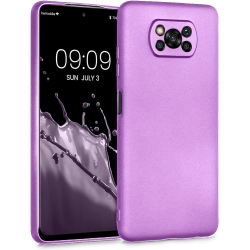 Xiaomi Poco X3 NFC / X3 Pro Θήκη Σιλικόνης Μωβ Metallic Silicone Case Violet