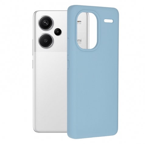 Xiaomi Redmi Note 13 Pro Plus 5G Θήκη Σιλικόνης Γαλάζιο Soft Touch Silicone Rubber Soft Case Baby Blue