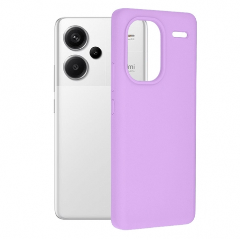Xiaomi Redmi Note 13 Pro Plus 5G Θήκη Σιλικόνης Μωβ Soft Touch Silicone Rubber Soft Case Purple