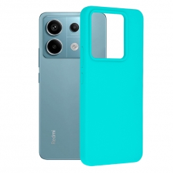 Xiaomi Redmi Note 13 Pro 5G Θήκη Σιλικόνης Βεραμάν Soft Touch Silicone Rubber Soft Case Mint