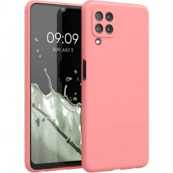 Samsung Galaxy A22 4G / M32 4G Θήκη Σιλικόνης Απαλό Ροζ Soft Touch Silicone Rubber Soft Case Powder Pink