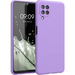 Samsung Galaxy A22 4G / M32 4G Θήκη Σιλικόνης Μωβ Soft Touch Silicone Rubber Soft Case Purple