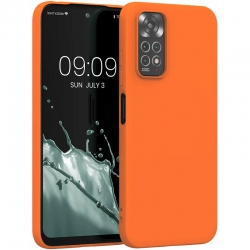 Xiaomi Redmi Note 11 / Note 11S Θήκη Σιλικόνης Πορτοκαλί Soft Touch Silicone Rubber Soft Case Orange
