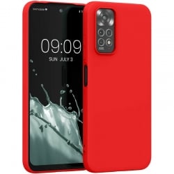 Xiaomi Redmi Note 11 / Note 11S Θήκη Σιλικόνης Κόκκινη Soft Touch Silicone Rubber Soft Case Red
