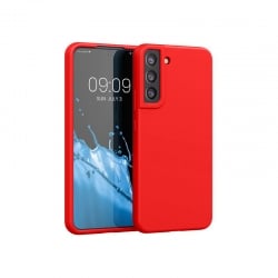 Samsung Galaxy S22 Plus 5G Θήκη Σιλικόνης Κόκκινο Soft Touch Silicone Rubber Soft Case With Open Camera Red