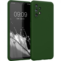 Samsung Galaxy A32 4G Θήκη Σιλικόνης Πράσινη Soft Touch Silicone Rubber Soft Case Green