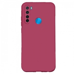 Xiaomi Redmi Note 8T Θήκη Σιλικόνης Μπορντό Soft Touch Silicone Rubber Soft Case Bordeaux