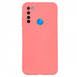 Xiaomi Redmi Note 8T Θήκη Σιλικόνης Κοραλί Soft Touch Silicone Rubber Soft Case Coral