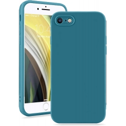 iPhone SE 2022 / SE 2020 / 8 / 7 Θήκη Σιλικόνης Πετρόλ Soft Touch Silicone Rubber Soft Case Petrol