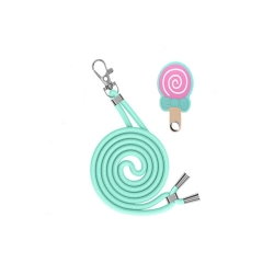  Λουράκι Λαιμού Universal Θήκης Smartphone Neck Strap With Hook And Emoji Lollipop