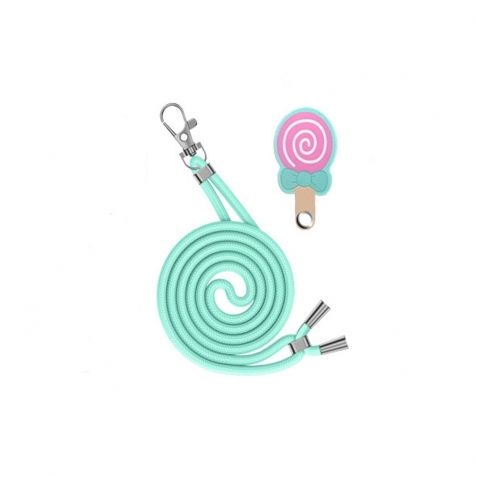  Λουράκι Λαιμού Universal Θήκης Smartphone Neck Strap With Hook And Emoji Lollipop