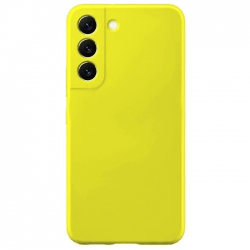 Samsung Galaxy S22 5G Θήκη Σιλικόνης Κίτρινο Soft Touch Silicone Rubber Soft Case Yellow