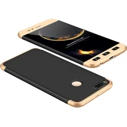 Xiaomi Mi A1 / Mi 5X GKK Full Coverage Protective Case Back Hard Case Μαύρο-Χρυσό Black-Gold