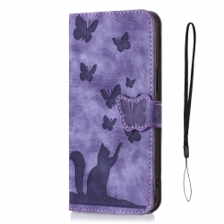Samsung Galaxy A15 5G / A15 4G Θήκη Βιβλίο Μωβ Lace Flower Embossing Flip Phone Case Purple