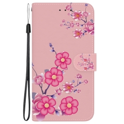 Xiaomi Redmi Note 13 Pro 4G / Poco M6 Pro 4G Θήκη Βιβλίο Colored Drawing Phone Case Cherry Blossoms