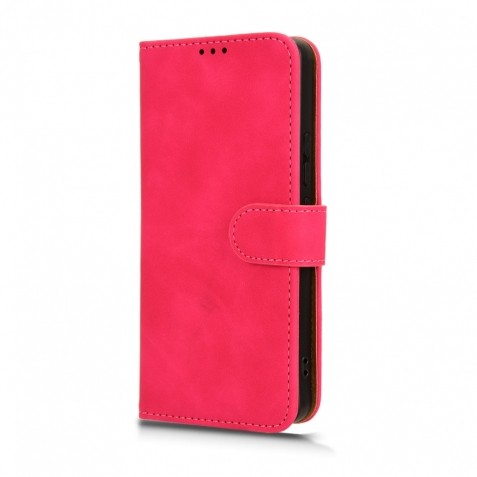 Xiaomi Redmi Note 13 Pro 5G / Poco X6 5G Θήκη Βιβλίο Φούξια Skin Feel Magnetic Flip Phone Case Fuchsia