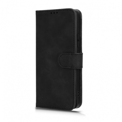 Xiaomi Redmi Note 13 Pro 5G / Poco X6 5G Θήκη Βιβλίο Μαύρο Skin Feel Magnetic Flip Phone Case Black