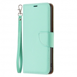 Xiaomi Redmi Note 13 Pro 5G / Poco X6 5G Θήκη Βιβλίο Πράσινο Litchi Texture Pure Color Leather Phone Case Green