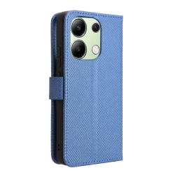 Xiaomi Redmi Note 13 4G Θήκη Μπλε Μαύρο Diamond Texture Phone Case Blue