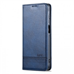 Samsung Galaxy A25 5G / A24 5G/4G Θήκη Βιβλίο Μπλε Σκούρο AZNS Magnetic Calf Texture Flip Phone Case Dark Blue