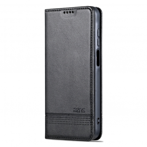 Samsung Galaxy A25 5G / A24 5G/4G Θήκη Βιβλίο Μαύρο AZNS Magnetic Calf Texture Flip Phone Case Black