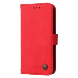Xiaomi Redmi Note 13 Pro 4G / Poco M6 Pro 4G Θήκη Βιβλίο Κόκκινο Skin Feel Life Tree Metal Button Horizontal Flip Case Red
