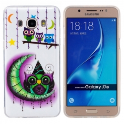 Samsung Galaxy J7 2016 Θήκη Σιλικόνης Κουκουβάγιες Silicone Case