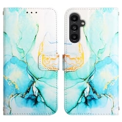 Samsung Galaxy A25 5G / A24 5G/4G Θήκη Βιβλίο Πράσινο Μάρμαρο PT003 Marble Pattern Flip Phone Case LS003