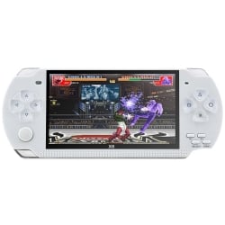 X6 4.3 inch Screen Retro Portable Game Console with 3MP Camera, Built-in 10000 Games (White)