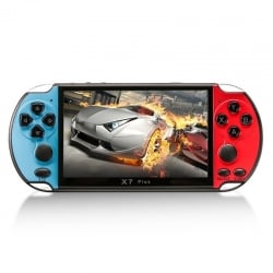 X7 Plus Retro Classic Games Handheld Game Console with 5.1 inch HD Screen (Blue + Red)