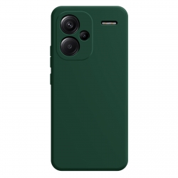 Xiaomi Redmi Note 13 Pro Plus 5G Θήκη Σιλικόνης Σκούρο Πράσινο Imitation Liquid Silicone Phone Case Dark Green